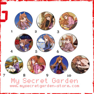Spice And Wolf 狼と香辛料 Anime Pinback Button Badge Set 1a or 1b( or Hair Ties / 4.4 cm Badge / Magnet / Keychain Set )